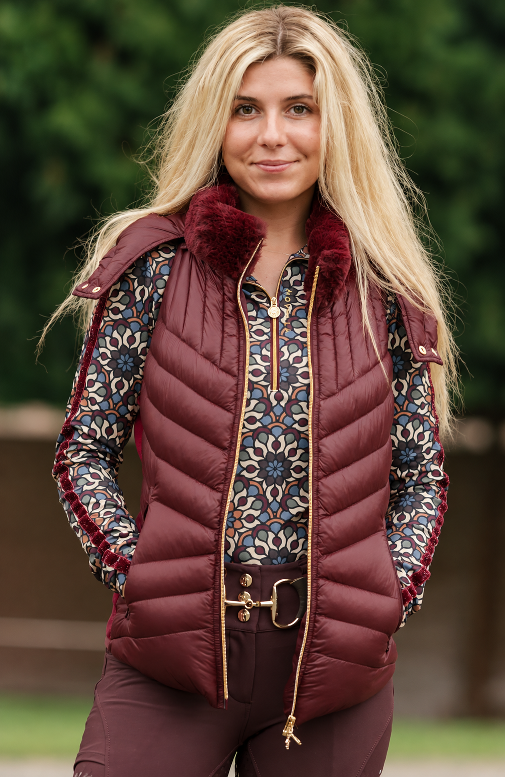 PRE-ORDER: The Kat Vest (Deep Wine)