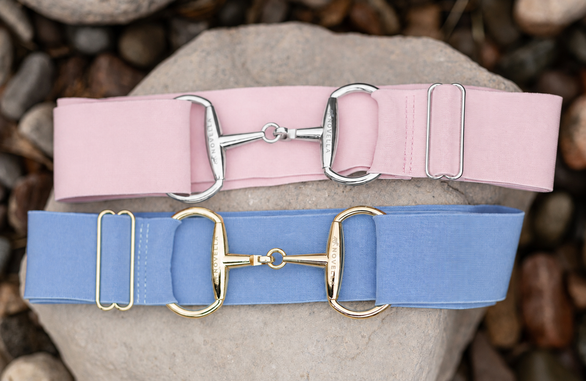 The Novella Pastel Snaffle Belts (Posh Pink + Baby Blue)