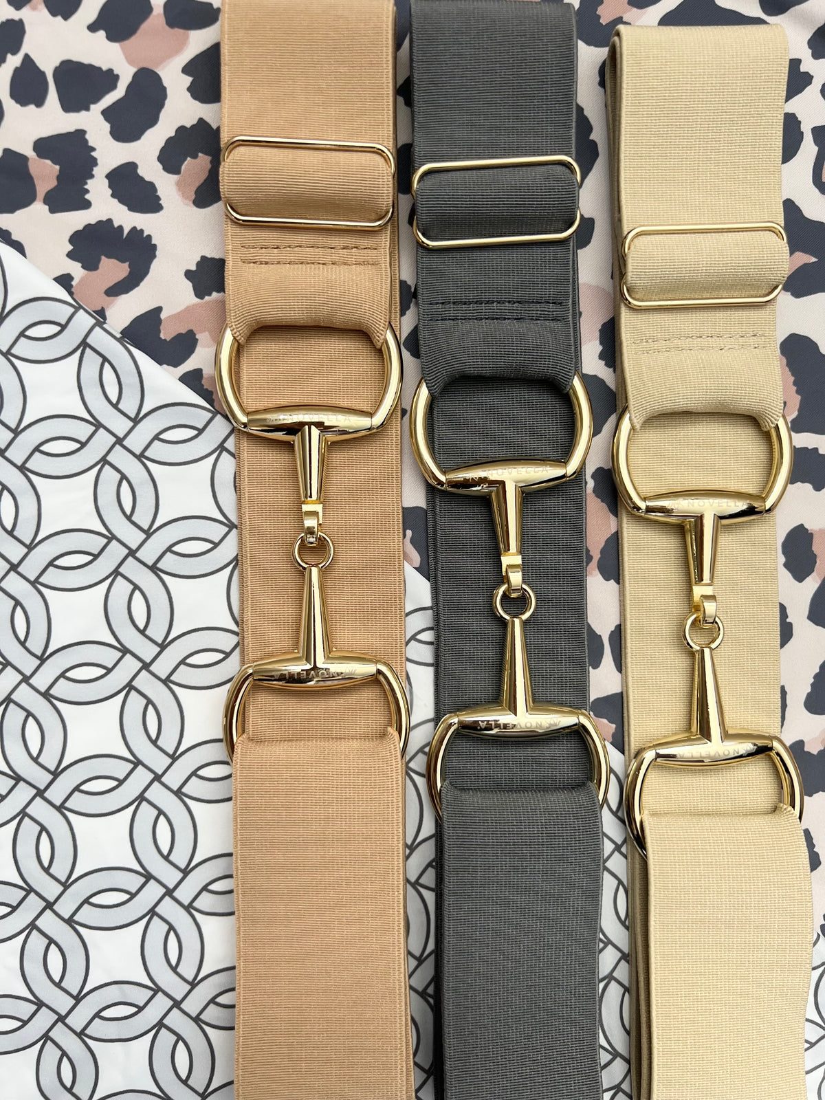 The Novella Snaffle Belt 1.5 Inch (Palomino, Andalusian Grey, Baker Beige)