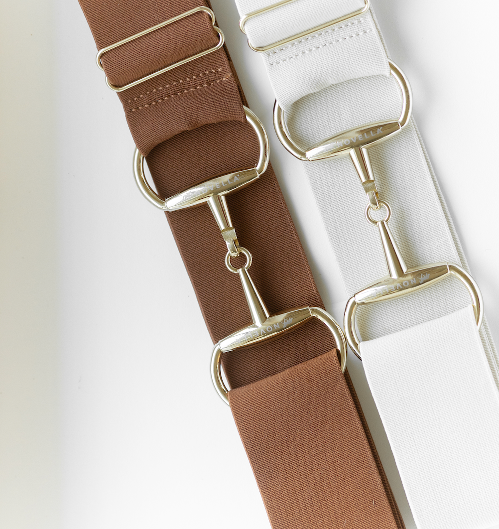 The Novella Snaffle Belt (Rust + Cream)